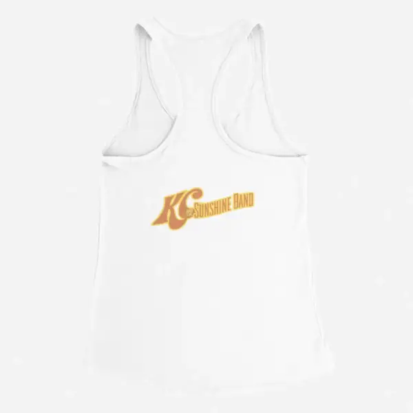 KC And The Sunshine Tank Top, KC And The Sunshine Logo White Tank Top - Image 2