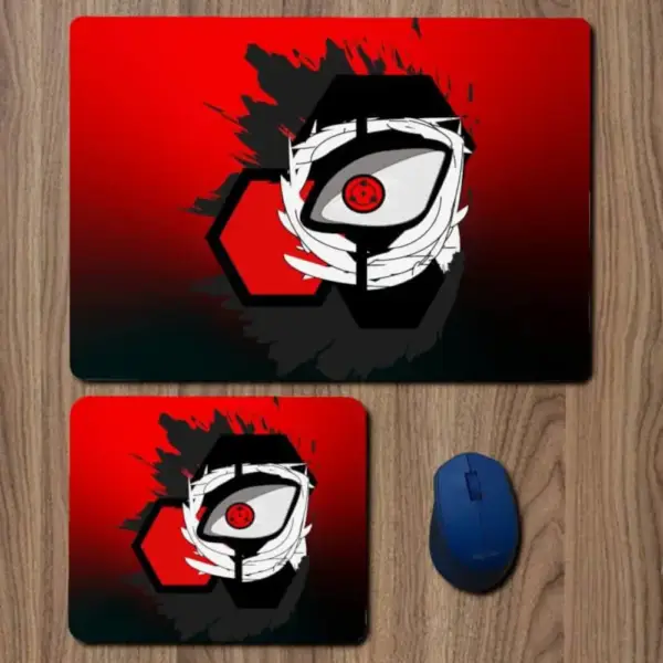 Kakashi Hatake Sharingan Uchiha Clan Mouse Pad, Kakashi Hatake Sharingan Uchiha Clan Anime Large Mousepad for Gamers