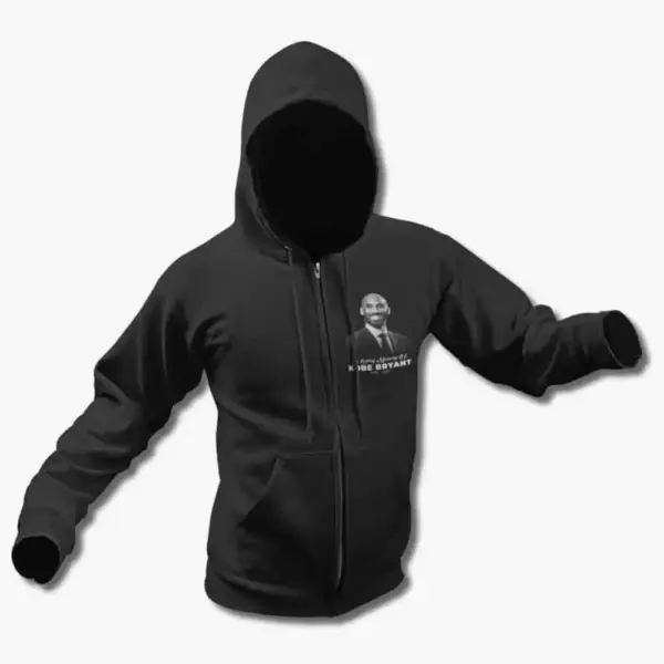 Kobe Bryant Zip Up Hoodie, In Loving Memory of Kobe Bryant Zipper Sweatshirt - Image 2