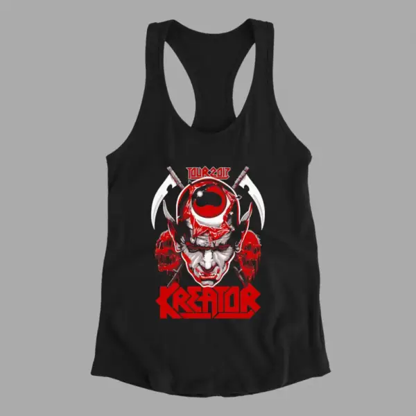 Kreator Tank Top, Kreator Tour 2017 Black Athlete