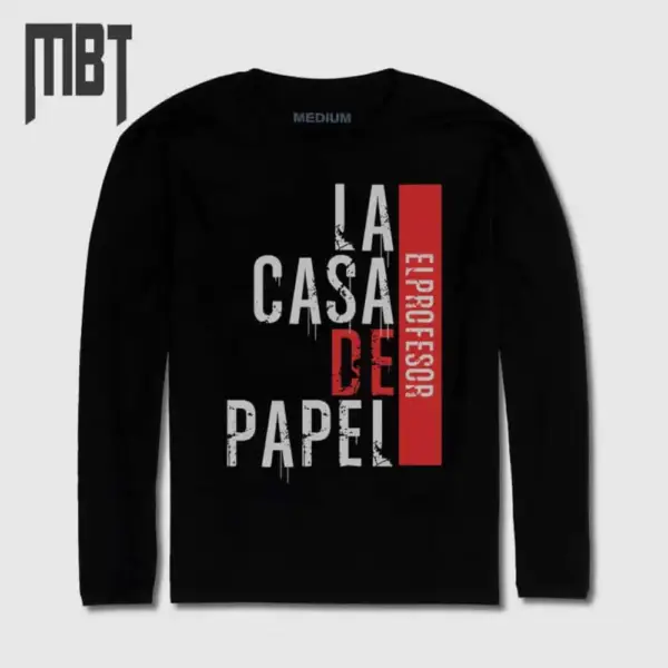 La Casa De Papel Long Sleeve T-Shirt, La Casa De Papel Long Sleeve Tee-Shirt #14
