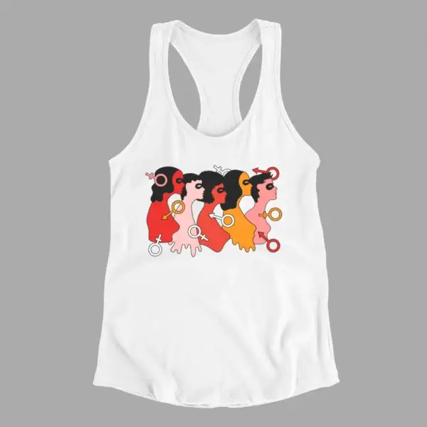 Lgbt Tank Top, Sexual Identity White Athlete
