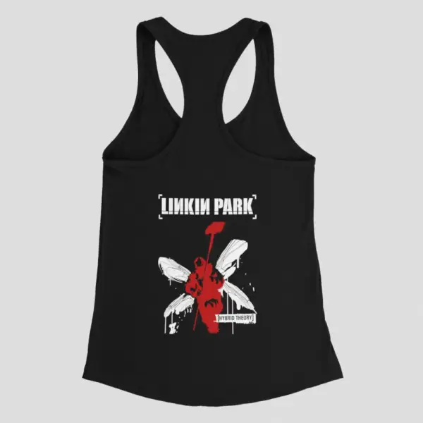 Linkin Park Hybrid Theory Black Tank Top Athlete - Image 2