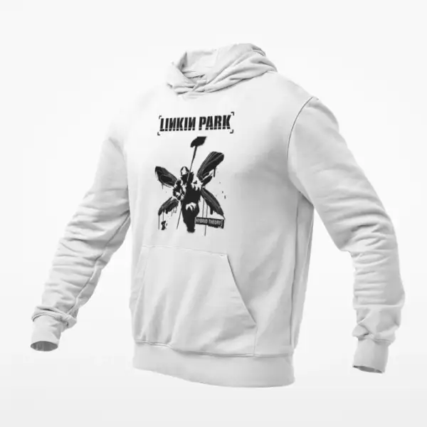 Linkin Park Hybrid Theory White Hoodie