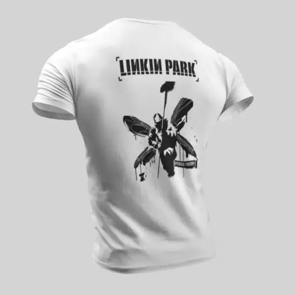 Linkin Park Hybrid Theory White T-Shirt - Image 2