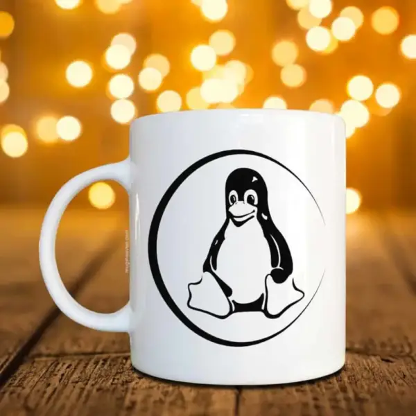 Linux Tux Mug, Linux Coffee Mug