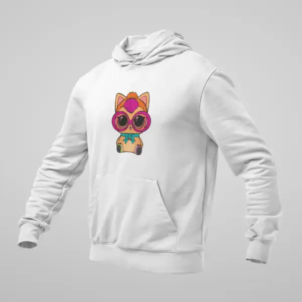 Lol Surprise Hoodie, Lol Surprise Cat White Hoodie