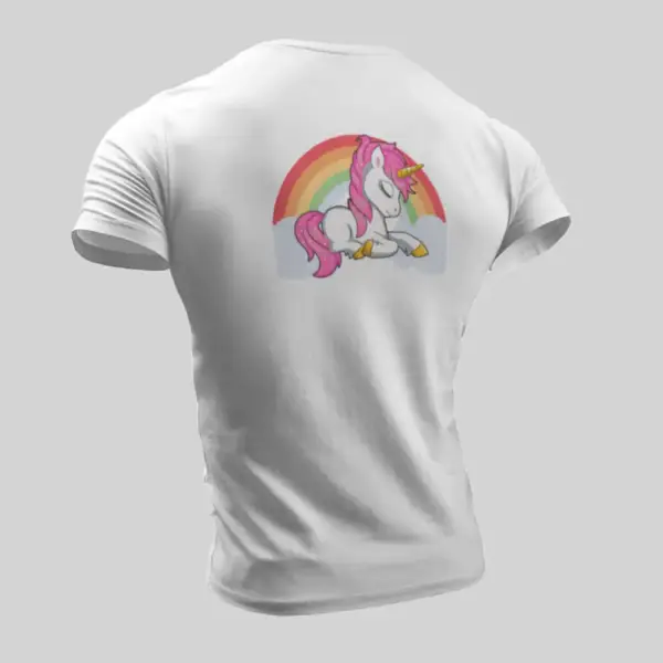 Lol Surprise Magic Unicorn T-Shirt, Lol Surprise Rainbow Magic Unicorn White T-Shirt - Image 2