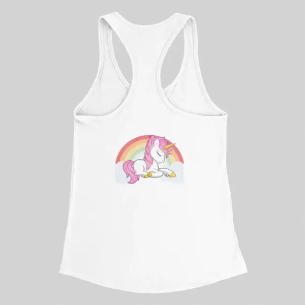 Lol Surprise Magic Unicorn Tank Top, Lol Surprise Rainbow Magic Unicorn White Tank Top - Image 2