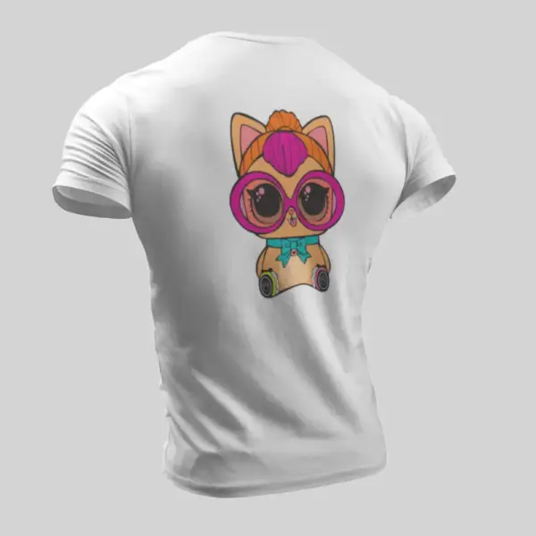 Lol Surprise T-Shirt, Lol Surprise Cat White T-Shirt - Image 2
