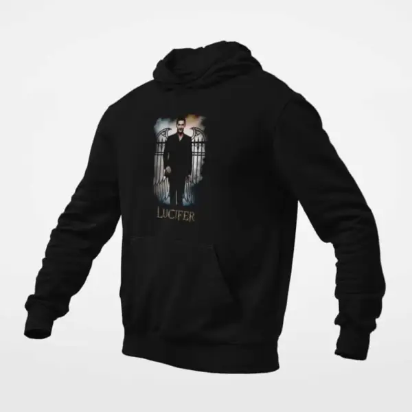 Lucifer Hoodie, Lucifer Tom Ellis Black Hoodie