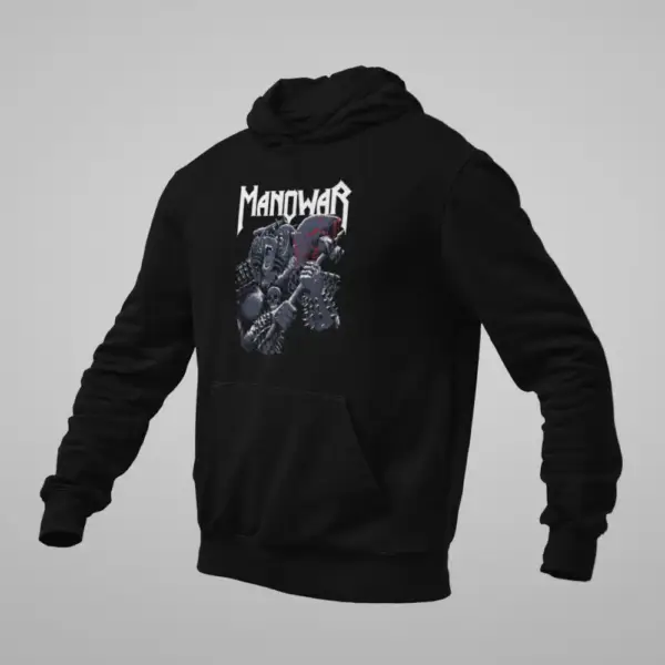 Manowar Hoodie, Manowar Artwork Black Sweatshirt