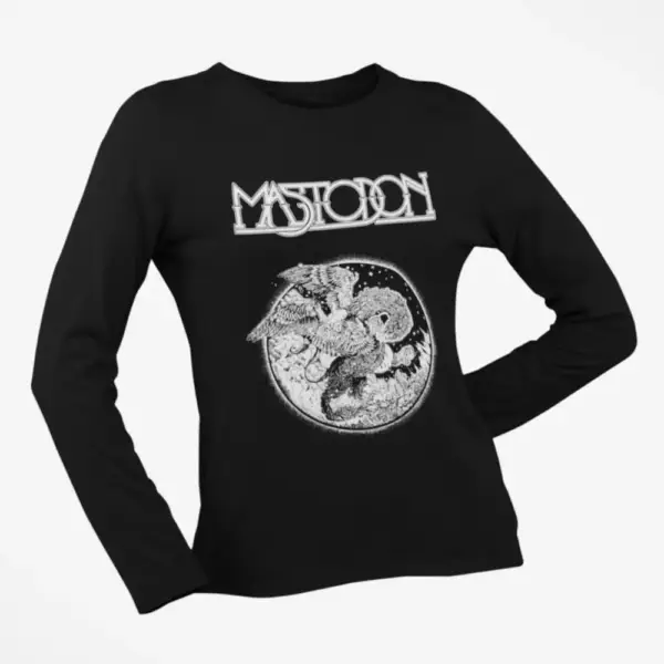 Mastodon Longsleeve T-Shirt, Mastodon Artwork Black Long Sleeve, Progressive Metal Merchandise
