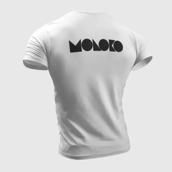 Moloko T-Shirt, Moloko Logo White T-Shirt - Image 2