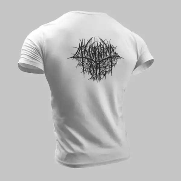 Mourning Forest T-Shirt, Mourning Forest Logo White T-Shirt - Image 2
