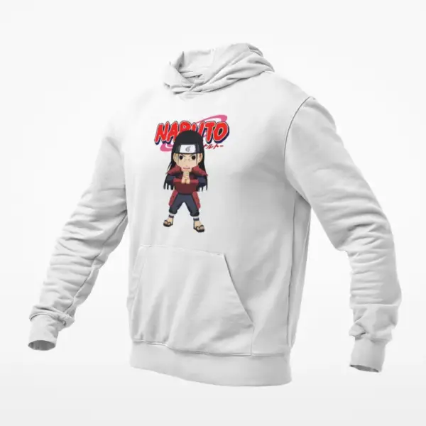 Chibi 1st Hokage White Hoodie
