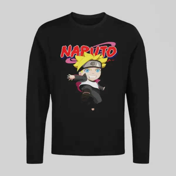 Chibi Boruto Uzumaki Black Long Sleeve