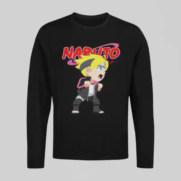 Chibi Boruto Uzumaki Black Long Sleeve
