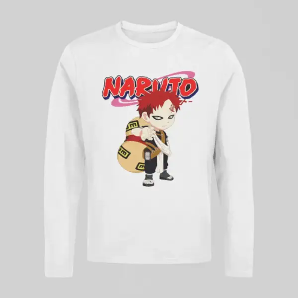 Chibi Gaara White Long Sleeve