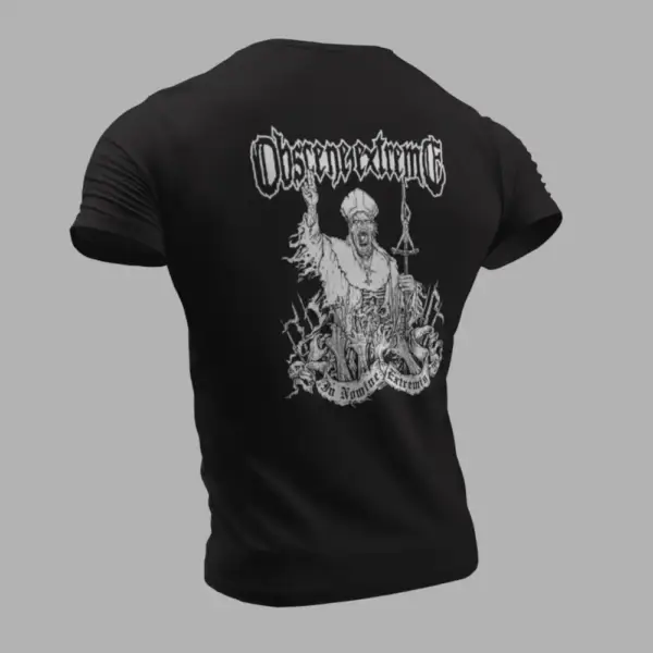 Obscene T-Shirt, Obscene Extreme Artwork Black T-Shirt - Image 2