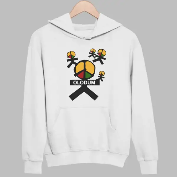 Olodum Hoodie, Olodum Logo White Hoodie