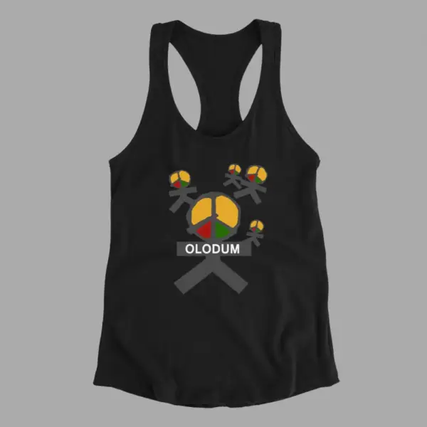 Olodum Tank Top, Olodum Logo Black Athlete