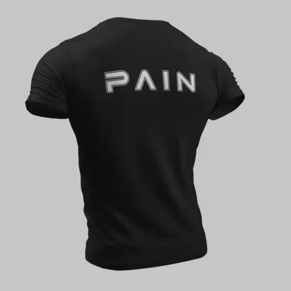 Pain T-Shirt, Pain Logo Black T-Shirt - Image 2