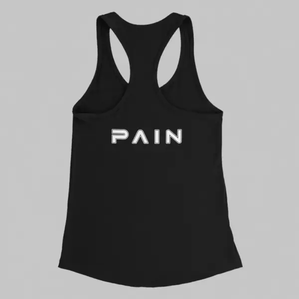 Pain Tank Top, Pain Logo Black Athlete - Image 2