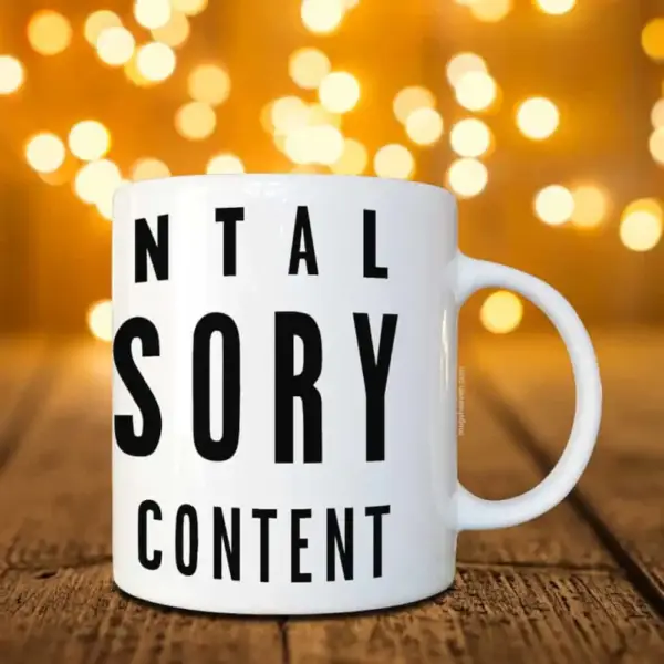 Parental Advisory Mug, Explicit Content Coffee Mug - Image 2