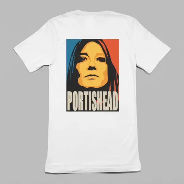 Portishead T-Shirt, Portishead Artwork White T-Shirt - Image 2
