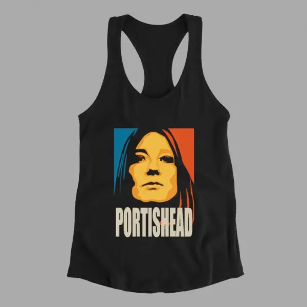 Portishead Tank Top, Portishead Artwork Black Tank Top