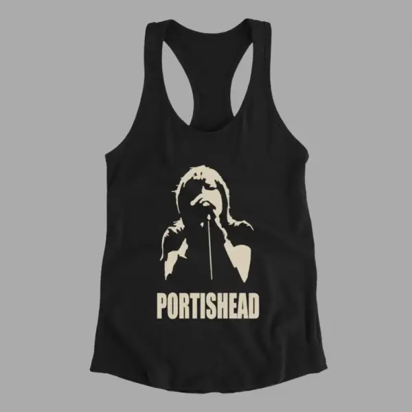 Portishead Tank Top, Portishead Artwork Black Tank Top