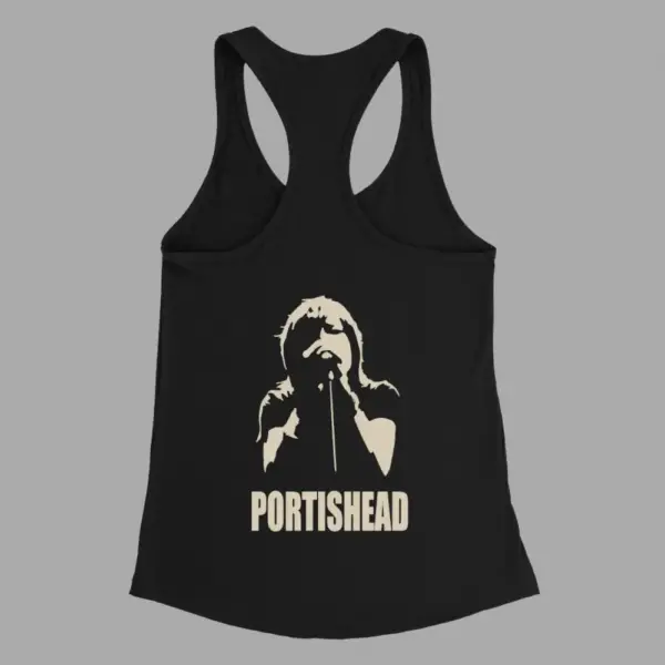 Portishead Tank Top, Portishead Artwork Black Tank Top - Image 2