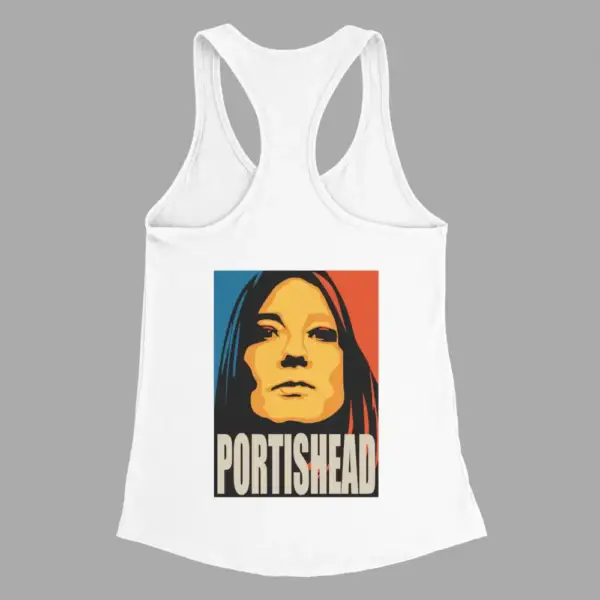 Portishead Tank Top, Portishead Artwork White Tank Top - Image 2