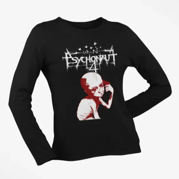 Psychonaut 4 Longsleeve T-Shirt, Psychonaut 4 Dipsomania Black Long Sleeve, Black Metal Merchandise