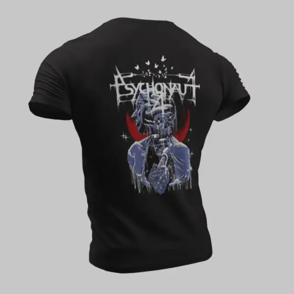 Psychonaut 4 T-Shirt, Psychonaut 4 Artwork Black T-Shirt - Image 2
