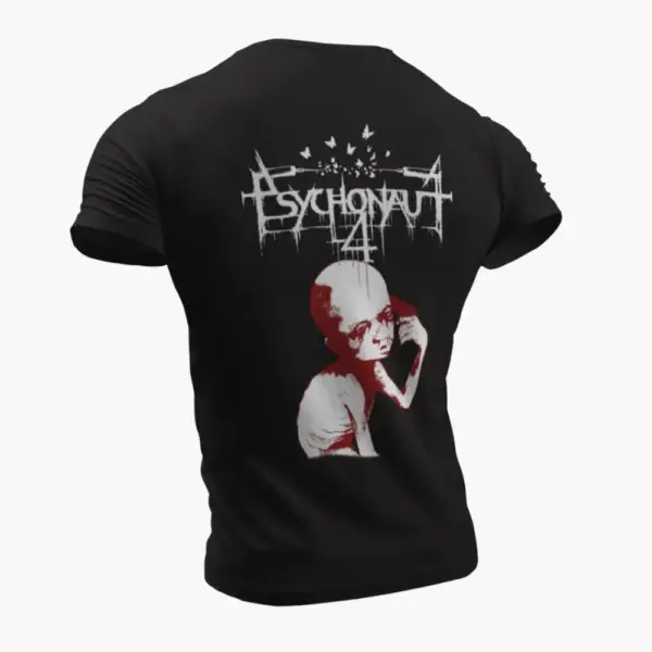 Psychonaut 4 T-Shirt, Psychonaut 4 Dipsomania Black T-Shirt, Black Metal Merchandise - Image 2