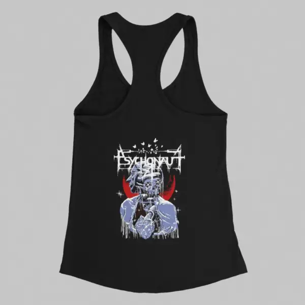 Psychonaut 4 Tank Top, Psychonaut 4 Artwork Black Athlete - Image 2