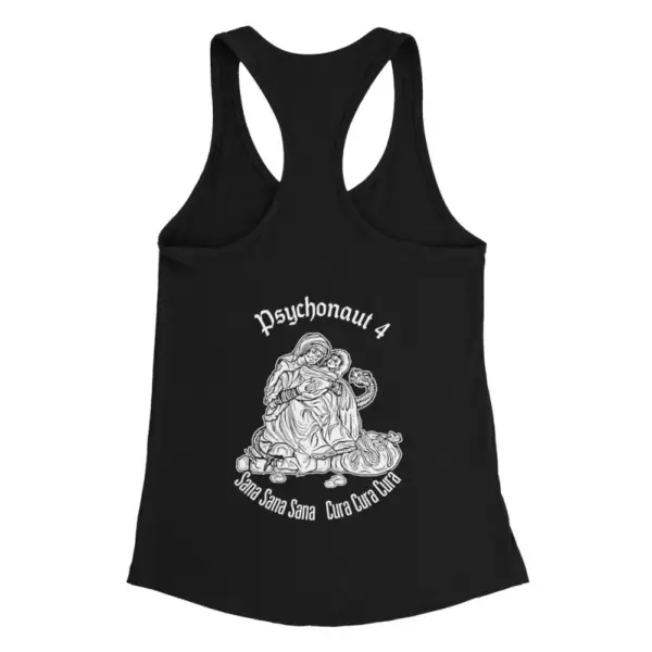 Psychonaut 4 Tank Top, Psychonaut 4 Sana Sana Sana Cura Cura Cura Black Tank Top - Image 2