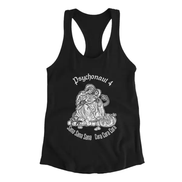 Psychonaut 4 Tank Top, Psychonaut 4 Sana Sana Sana Cura Cura Cura Black Tank Top