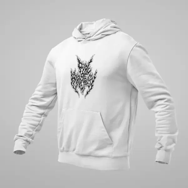 Pyre of Hypocrisy Hoodie, Pyre of Hypocrisy Logo White Sweatshirt
