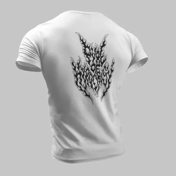 Pyre of Hypocrisy T-Shirt, Pyre of Hypocrisy Logo White T-Shirt - Image 2