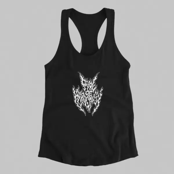 Pyre of Hypocrisy Tank Top, Pyre of Hypocrisy Logo Black Athlete