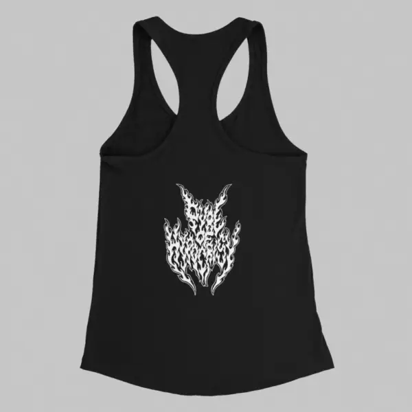 Pyre of Hypocrisy Tank Top, Pyre of Hypocrisy Logo Black Athlete - Image 2