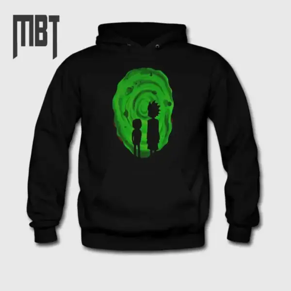 Rick And Morty Hoodie, Rick And Morty Cartoon Artwork Hooded Sweatshirt