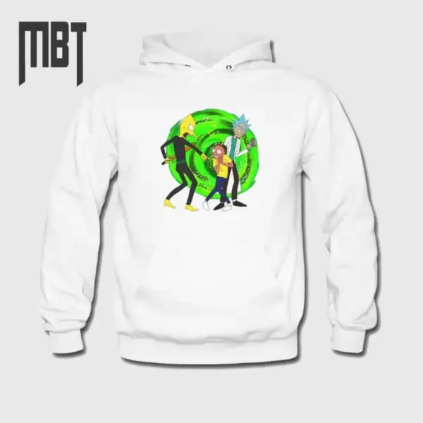 Rick And Morty Hoodie, Rick And Morty Cartoon Artwork Hooded Sweatshirt