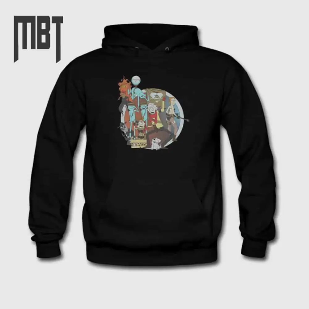 Rick And Morty Hoodie, Rick And Morty Cartoon Artwork Hooded Sweatshirt