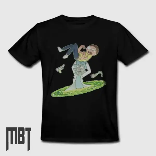 Rick And Morty T-Shirt, Rick And Morty Cartoon Artwork Tee-Shirt #12