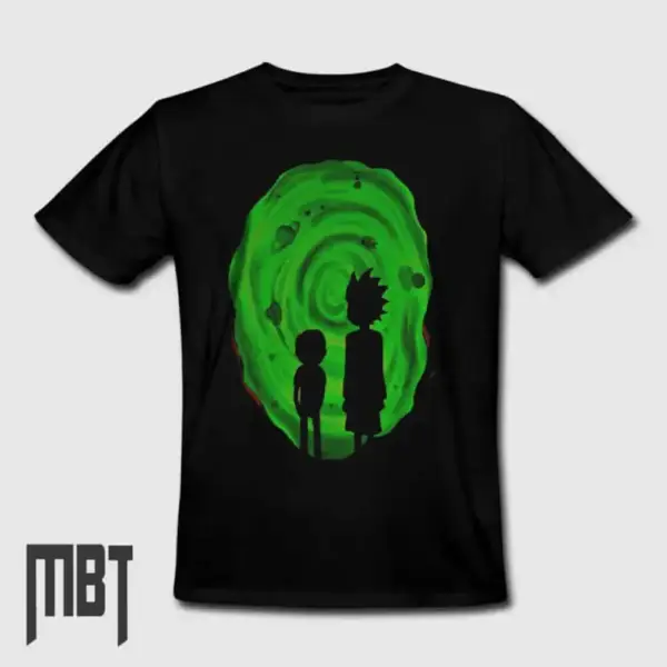 Rick And Morty T-Shirt, Rick And Morty Cartoon Artwork Tee-Shirt #14
