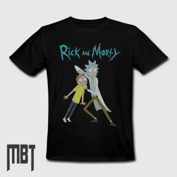 Rick And Morty T-Shirt, Rick And Morty Cartoon Artwork Tee-Shirt #2
